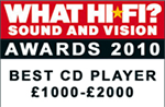 What Hi-Fi Sound and Vision Awards 2010 Best CD-Player M2