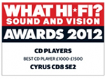 What Hi-Fi Sound and Vision Awards 2012 Best CD Player